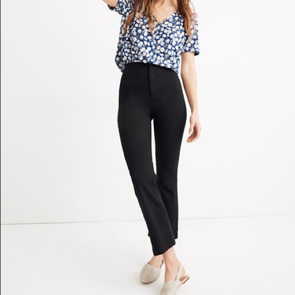 Madewell Fraser Demi Boot Pants 33 EUC